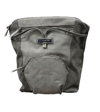 Petunia Pickle Bottom Cinch Backpack, Pewter Leatherette