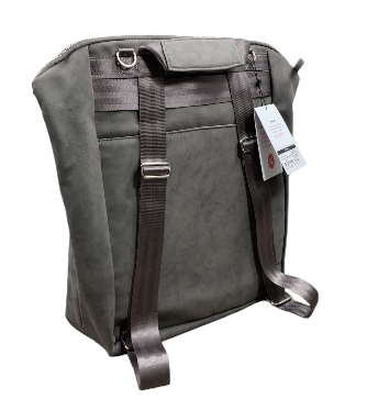 Petunia Pickle Bottom Cinch Backpack, Pewter Leatherette