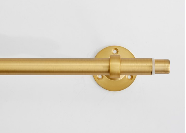 Pottery Barn Kids Window Rod, Medium (48"-88"), Brushed Gold