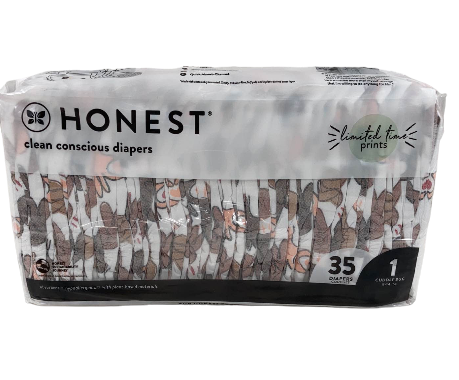 Honest Company Size 1 Diapers 35 Ct, Barnyard Babies