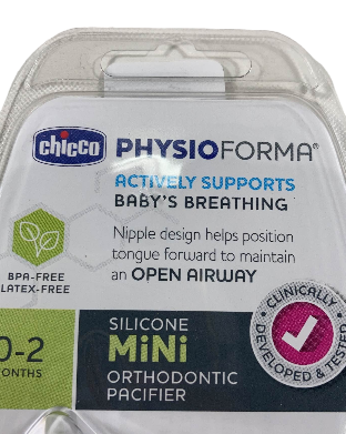 Shop Chicco PhysioForma Soft Silicone Orthodontic Pacifier, 0-2 months, Clear at Goodbuygears