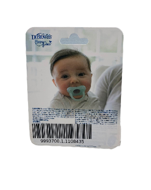 Dr. Brown's HappyPaci Silicone Pacifier, Green, 0-6 Months, 1 pack