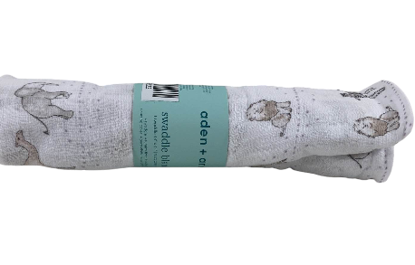 Aden + Anais Swaddle Blanket, Animal Parade