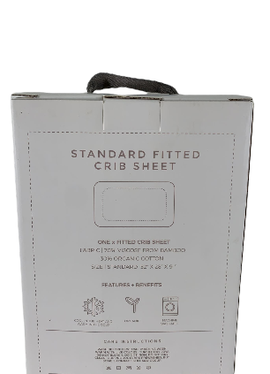 Shop Goumikids Fitted Crib Sheet, Storm Grey at Goodbuygears