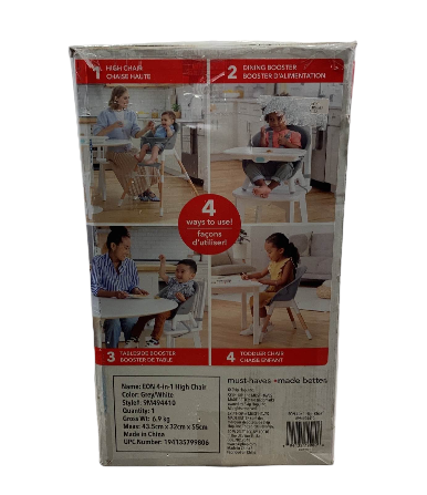 Shop Skip Hop EON 4-in-1 High Chair, Grey/White at Goodbuygears