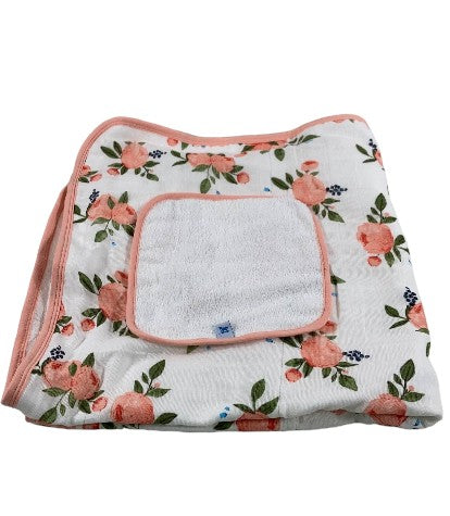 Little Unicorn Hooded Towel Set, Floral