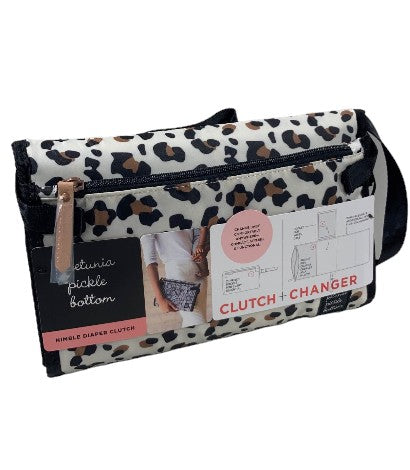 Petunia Pickle Bottom Diaper Clutch, Leopard