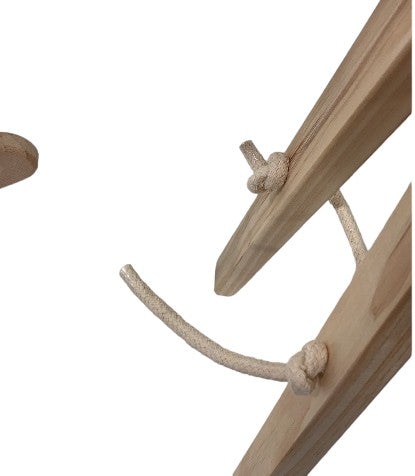 Poppyseed Play Wooden Baby Gym, Natural Wood w/ White Toys
