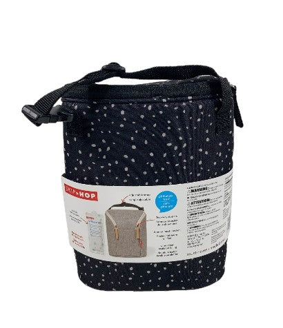 Skip Hop Grab And Go Double Bottle Bag, Black