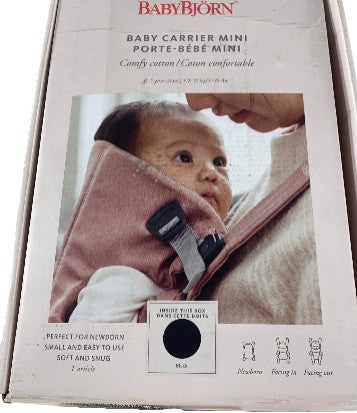 Shop BabyBjorn Baby Carrier Mini, Black Cotton at Goodbuygears