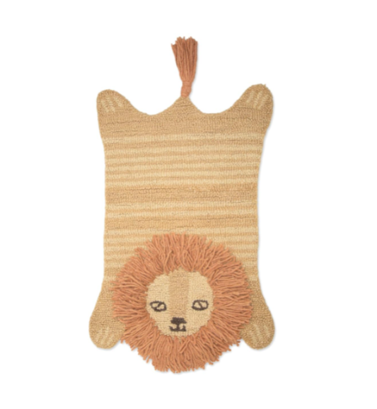 Shop Crane Baby Hand Tufted Wool Animal Shaped Rug, Lion at Goodbuygears