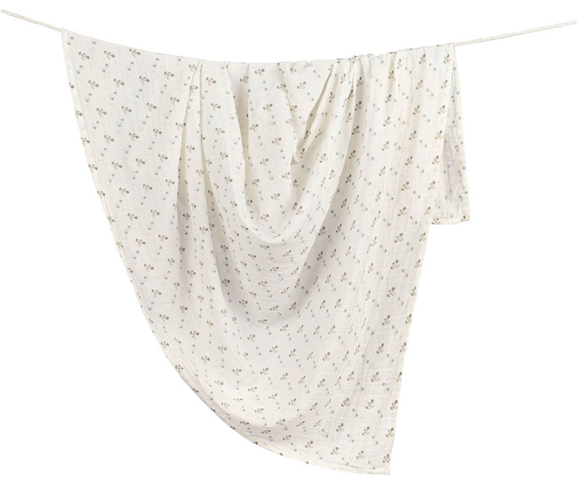 Shop Crane Baby Cotton Muslin Single Swaddle, Avery Poppy at Goodbuygears