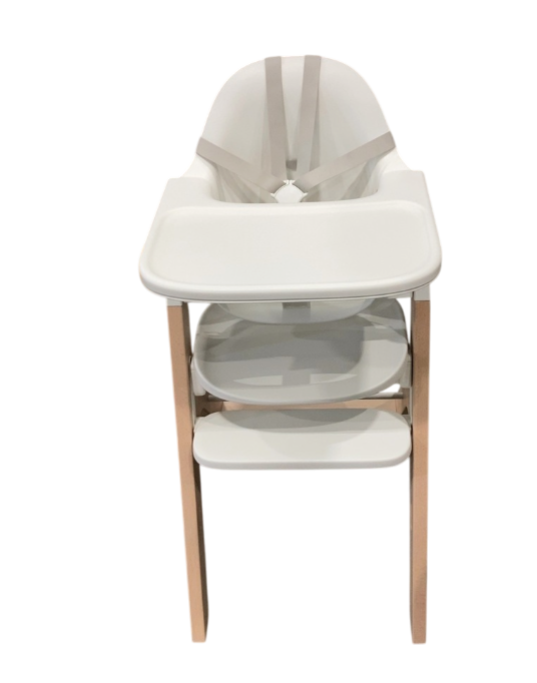Shop Mockingbird High Chair, 2.0, Natural Beech, White at Goodbuygears