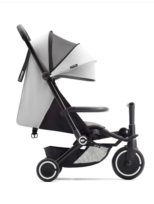 Shop SmarTrike Traveler Travel Stroller, 2024, Everest Grey/White at Goodbuygears
