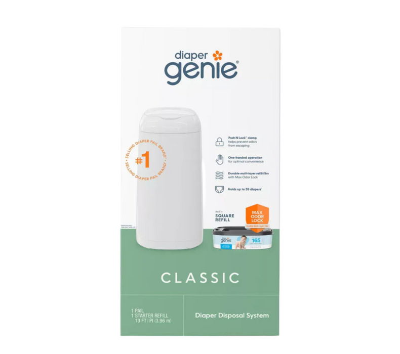 Shop Diaper Genie Classic Pail, White at Goodbuygears