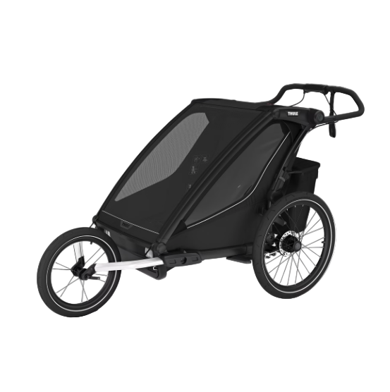 Shop Thule Chariot Sport 2 Bike Trailer, 2024, Black, Double at Goodbuygears