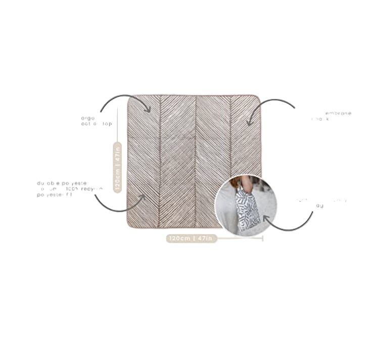 Shop Toddlekind Pretty Practical Mat, Leaves/Tan at Goodbuygears