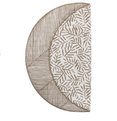Shop Toddlekind Luxe Organic Cotton Reversible Playmat The Snuggle Mat, Leaves Tan at Goodbuygears