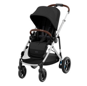 Shop Cybex e-Gazelle S Stroller, 2024, Moon Black, Silver at Goodbuygears