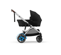 Shop Cybex e-Gazelle S Stroller, 2024, Moon Black, Silver at Goodbuygears