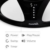 Shop Munchkin Bluetooth Enabled Baby Swing, Black at Goodbuygears