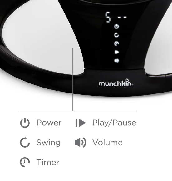 Shop Munchkin Bluetooth Enabled Baby Swing, Black at Goodbuygears
