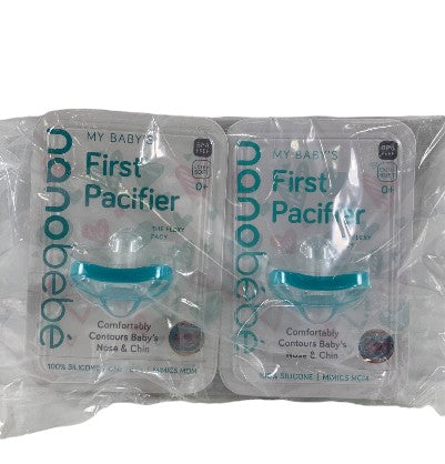 Nanobébé Flexy Pacifiers, Teal, 2-Pack, 0-3 Months