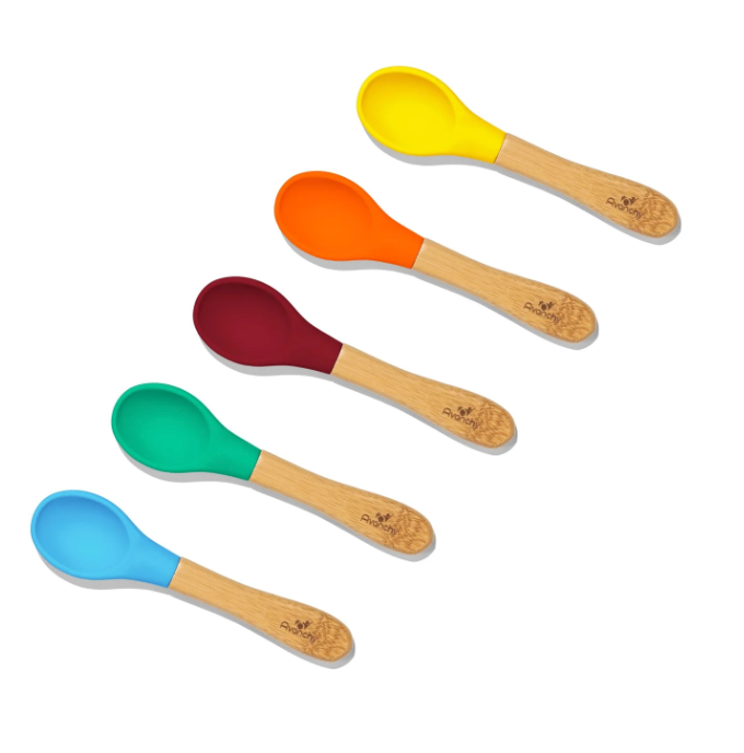 Avanchy Bamboo Baby Spoons 2-Pack, Colors May Vary