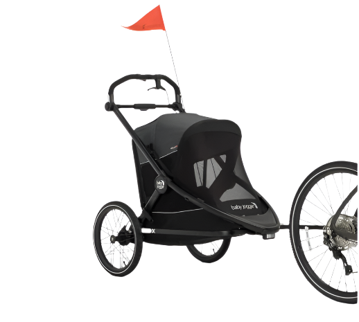 Shop Baby Jogger City Prix Jogger x Bike Trailer, 2025, Ambition Black at Goodbuygears