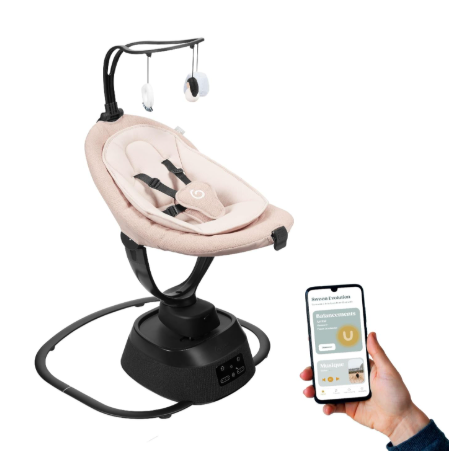 Shop Babymoov Swoon Evolution Smart Baby Swing, Cream/Black at Goodbuygears