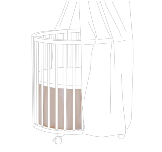 Stokke Sleepi Bed Skirt, Blush, V2