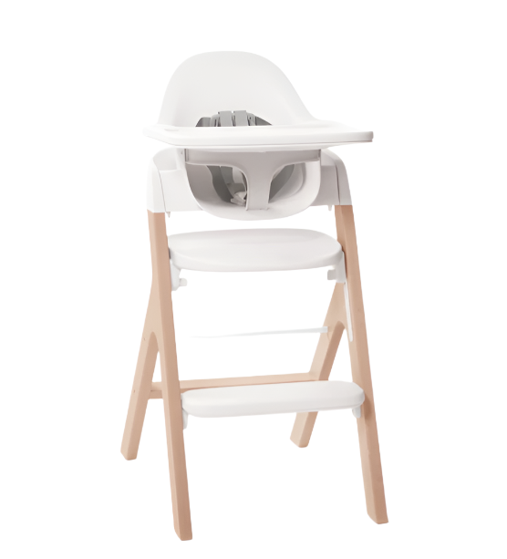 Shop Mockingbird High Chair, 2.0, Pebble Beech, White at Goodbuygears