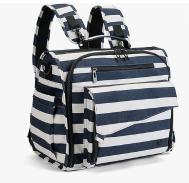 Shop ALLCAMP Large Diaper Bag, Blue White at Goodbuygears