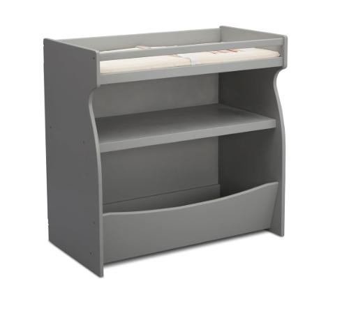 Shop Delta Children 2-in-1 Changing Table and Storage Unit, Grey at Goodbuygears