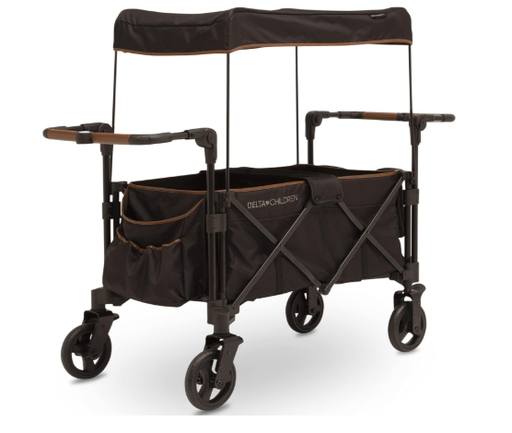 Shop Delta Children Hercules Stroller Wagon for 2 Kids, Black at Goodbuygears