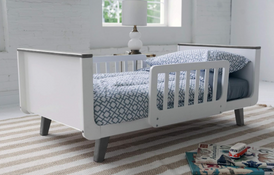 Shop Little Partners MOD Toddler Bed, White/Grey at Goodbuygears