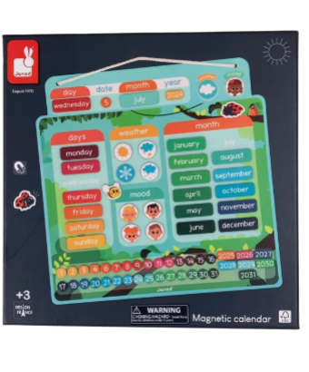 Janod Magnetic Calendar, English