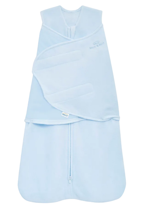 Shop Halo Micro-Fleece Swaddle, Newborn, Baby Blue at Goodbuygears
