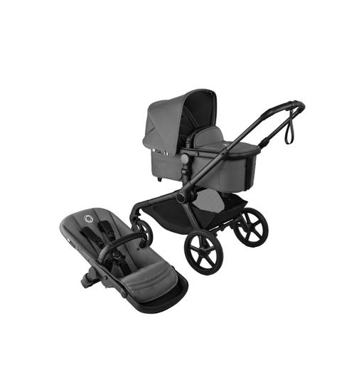 Shop Bugaboo Kangaroo Single To Double Stroller, 2026, Black, Moon Grey, Moon Grey at Goodbuygears