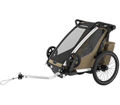 Shop Thule Chariot Cross Bike Trailer Stroller 1 Seat, 2024, Faded Khaki at Goodbuygears
