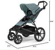 Shop Thule Urban Glide 4-Wheel Stroller, 2023, Click In Buckle, Mid Blue at Goodbuygears