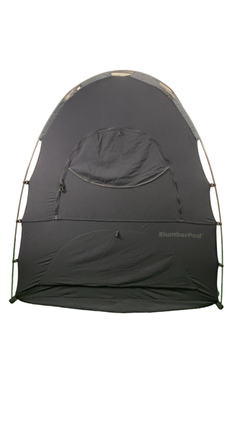 Shop SlumberPod 3.0 Sleep Canopy with Fan, Black with Gray Accents at Goodbuygears