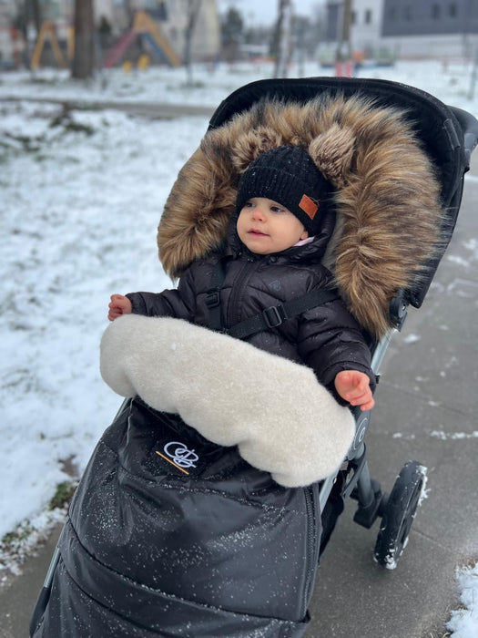 Shop Cover Baby Organic Premium Beige Wool Adjustable Footmuff, Pastel Gold at Goodbuygears