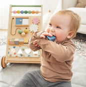 Shop Tiny Land, Natural Wooden Baby Walker at Goodbuygears