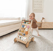 Shop Tiny Land, Natural Wooden Baby Walker at Goodbuygears