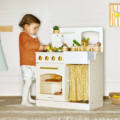 Shop Tiny Land Wooden Play Kitchen Honey Kitchenette with Pretend Cooking Set at Goodbuygears