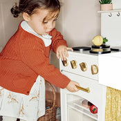 Shop Tiny Land Wooden Play Kitchen Honey Kitchenette with Pretend Cooking Set at Goodbuygears