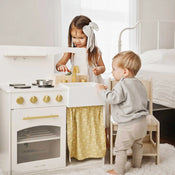 Shop Tiny Land Wooden Play Kitchen Honey Kitchenette with Pretend Cooking Set at Goodbuygears