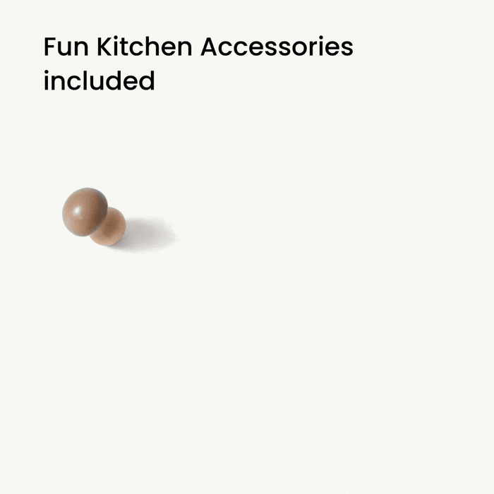 Shop Tiny Land Wooden Play Kitchen Honey Kitchenette with Pretend Cooking Set at Goodbuygears