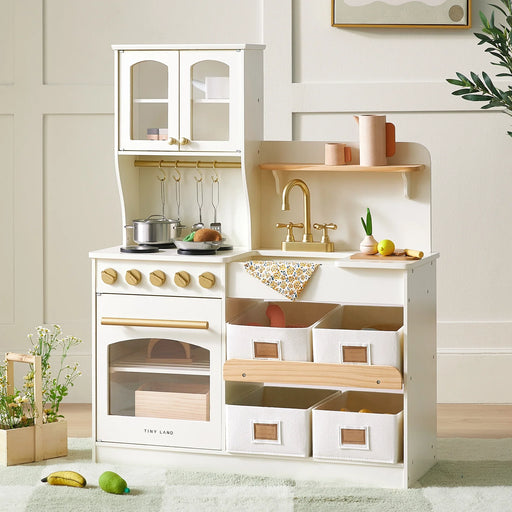 Shop Tiny Land Wooden Play Kitchen with Storage at Goodbuygears